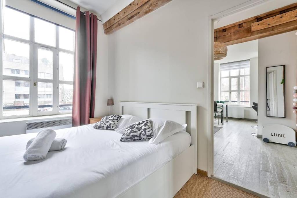 Appartement Lumineux Et Calme Parking Gratuit Лил Екстериор снимка